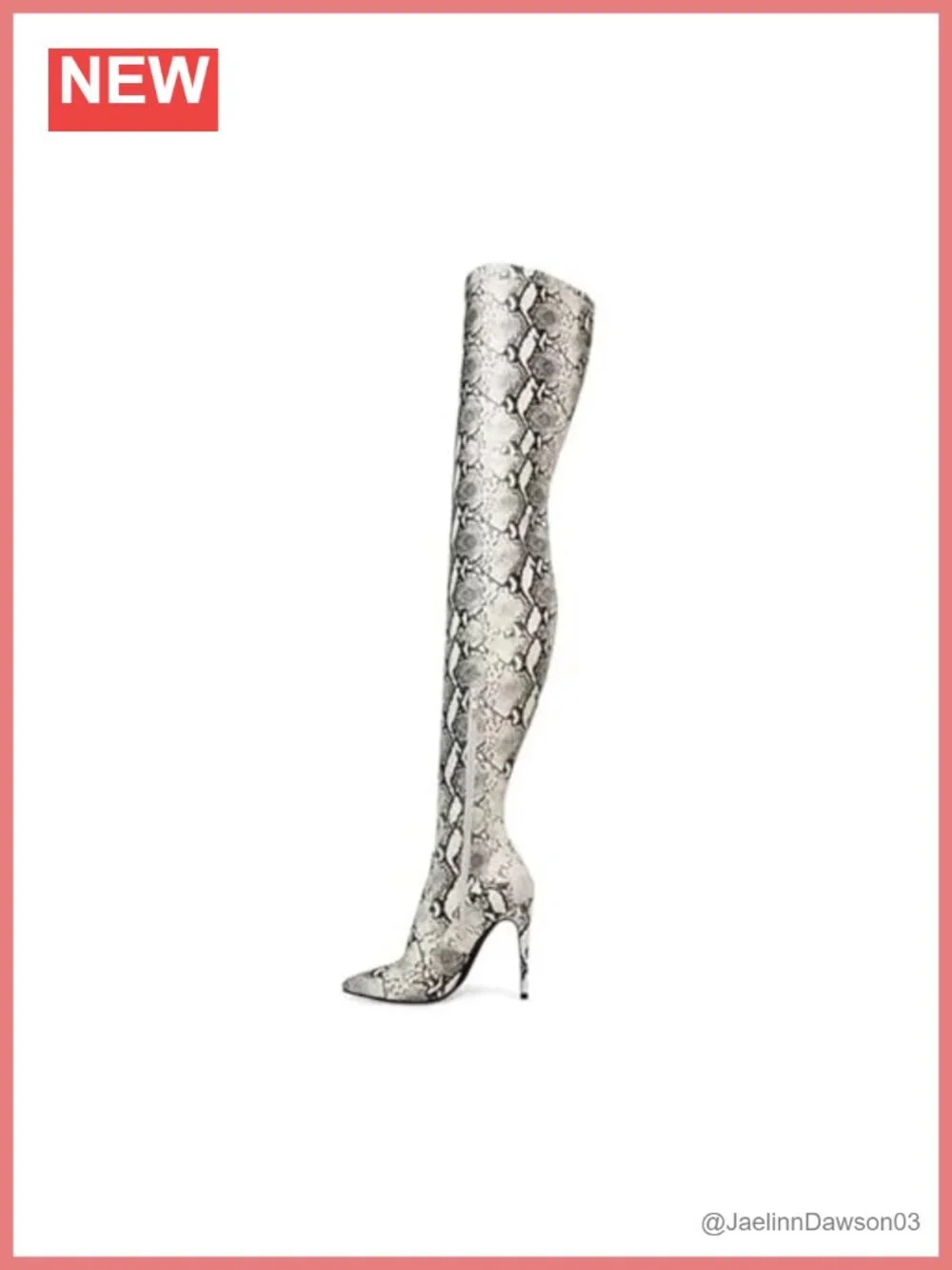 Stiletto Heel Thigh High Boots Over the Knee Side Zipper Chunky Heel Women Shoes
